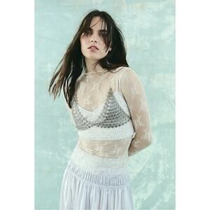 Free People Schools Out Body Chain Silver Festival Coachella Bohemian Beach NWT